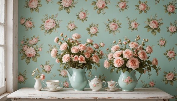 Papier peint shabby chic pastel : douceur et charme vintage